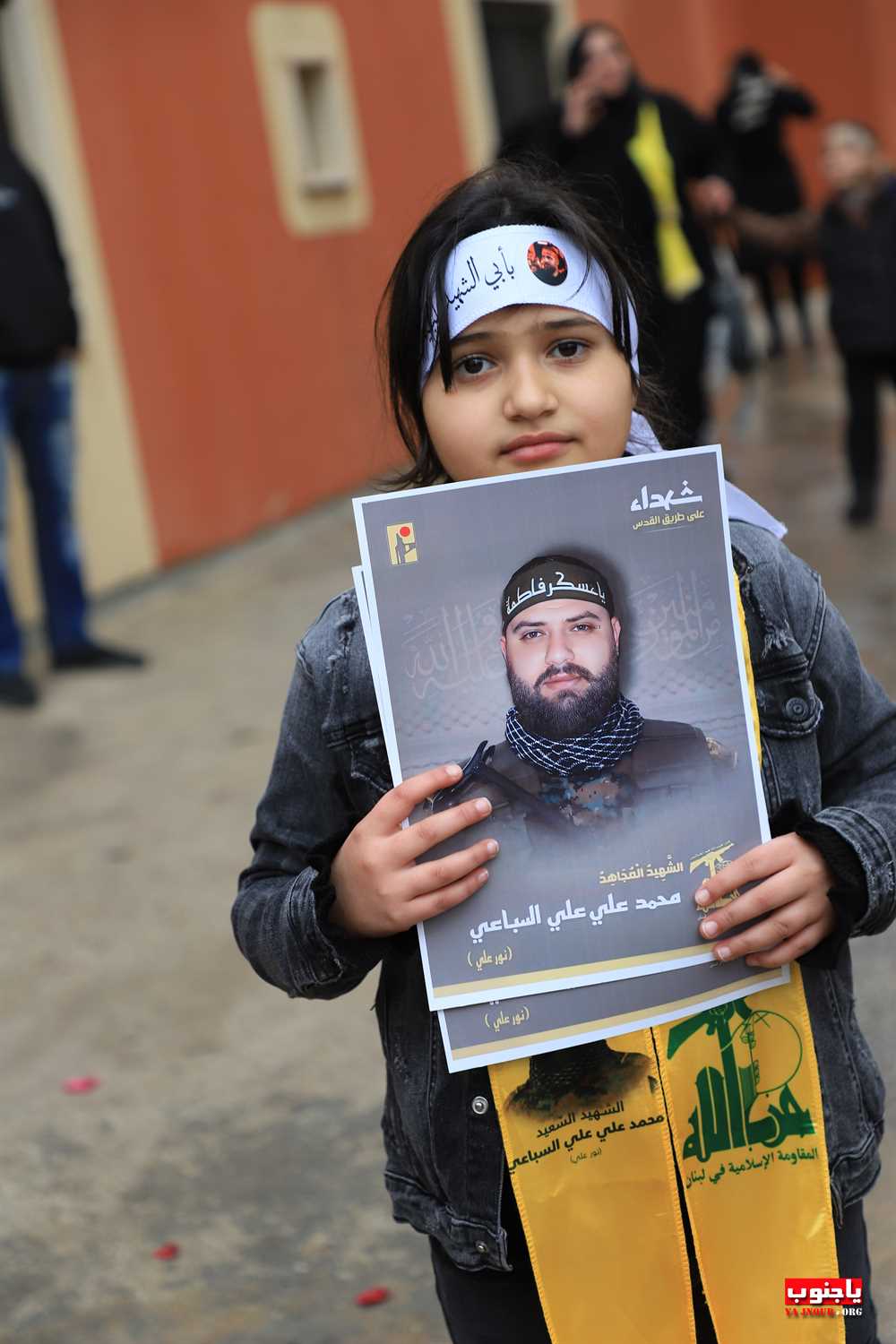 من استقبال الشهيد المجاهد على طريق القدس محمد سباعي في بلدة طيردبا الجنوبية 