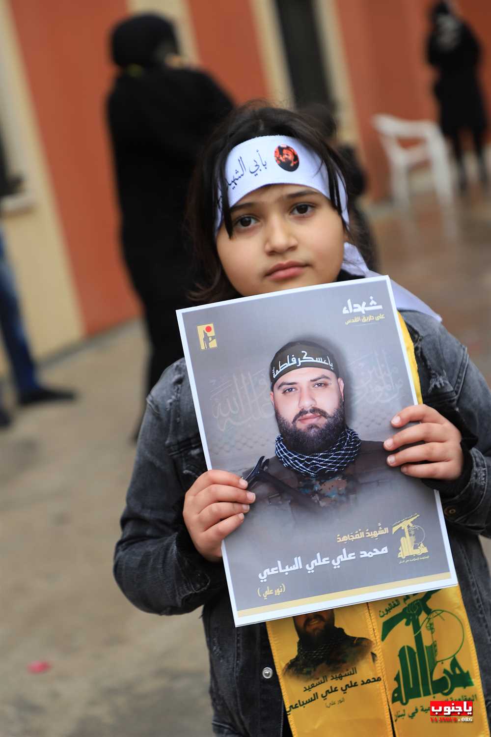 من استقبال الشهيد المجاهد على طريق القدس محمد سباعي في بلدة طيردبا الجنوبية 