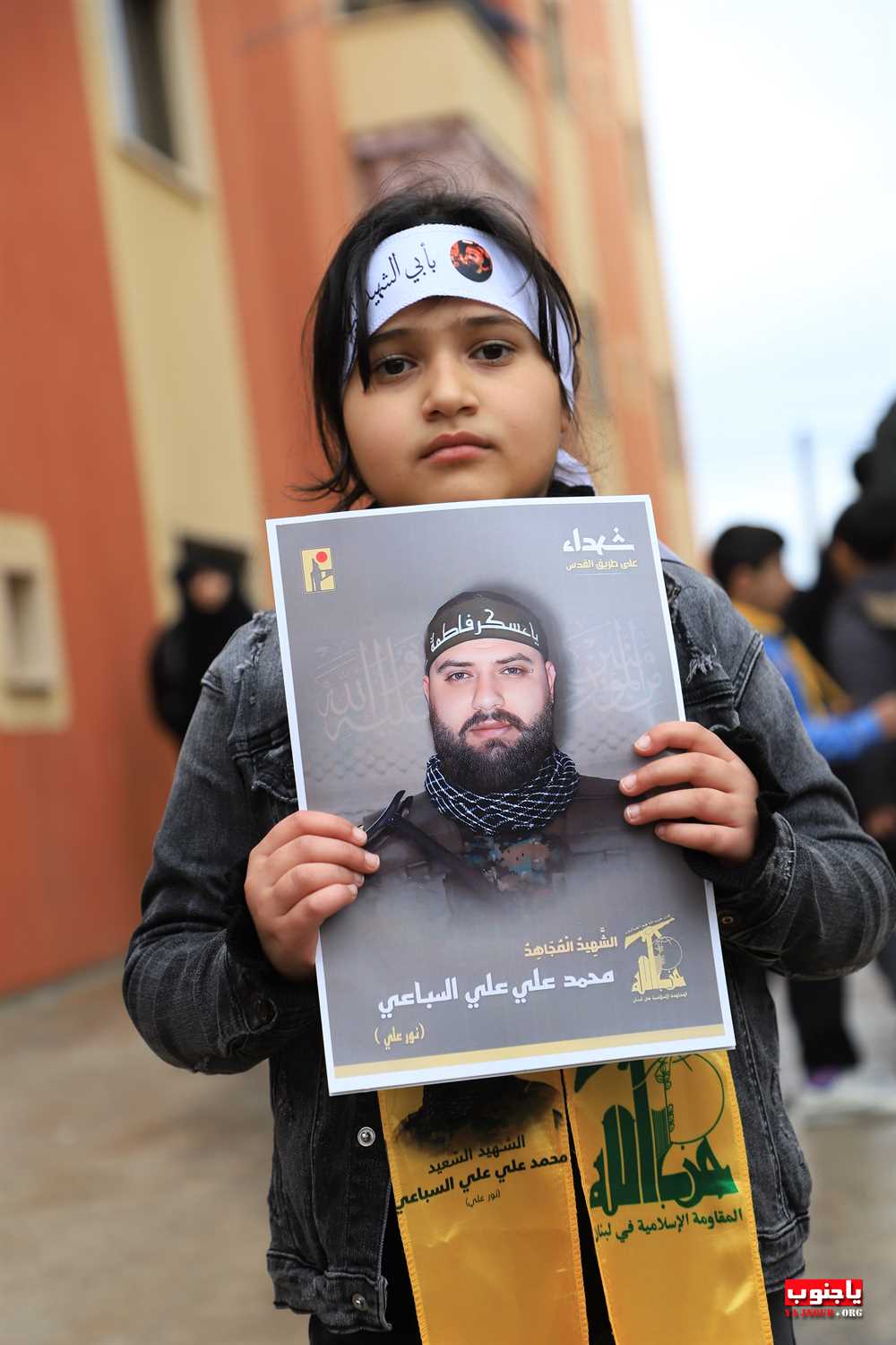 من استقبال الشهيد المجاهد على طريق القدس محمد سباعي في بلدة طيردبا الجنوبية 