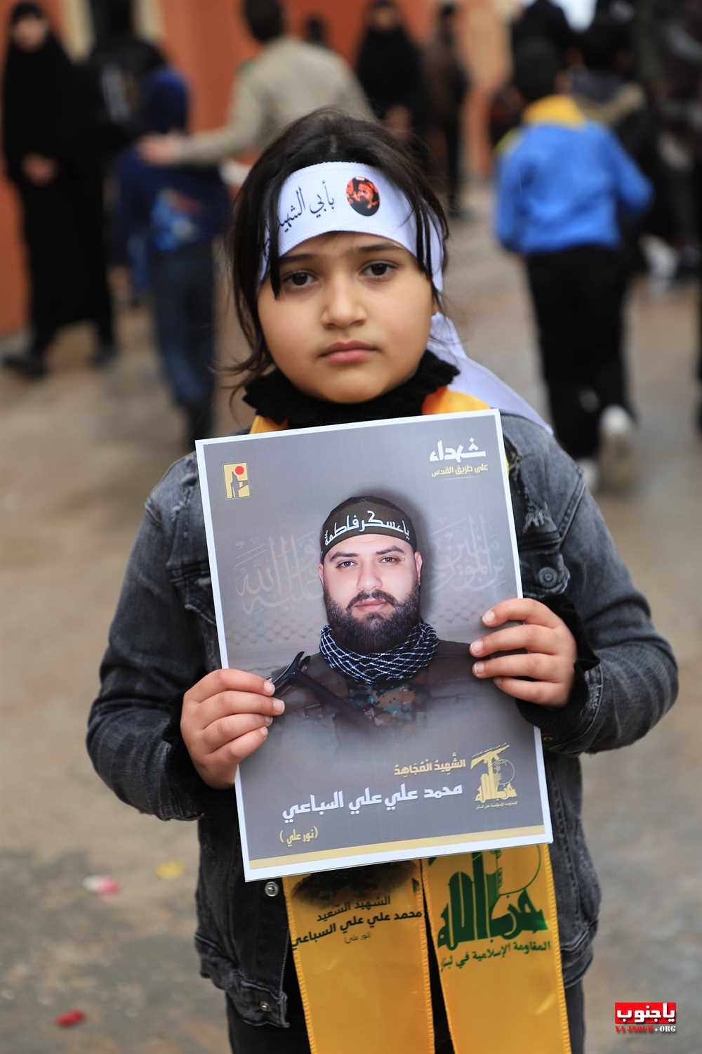 من استقبال الشهيد المجاهد على طريق القدس محمد سباعي في بلدة طيردبا الجنوبية 