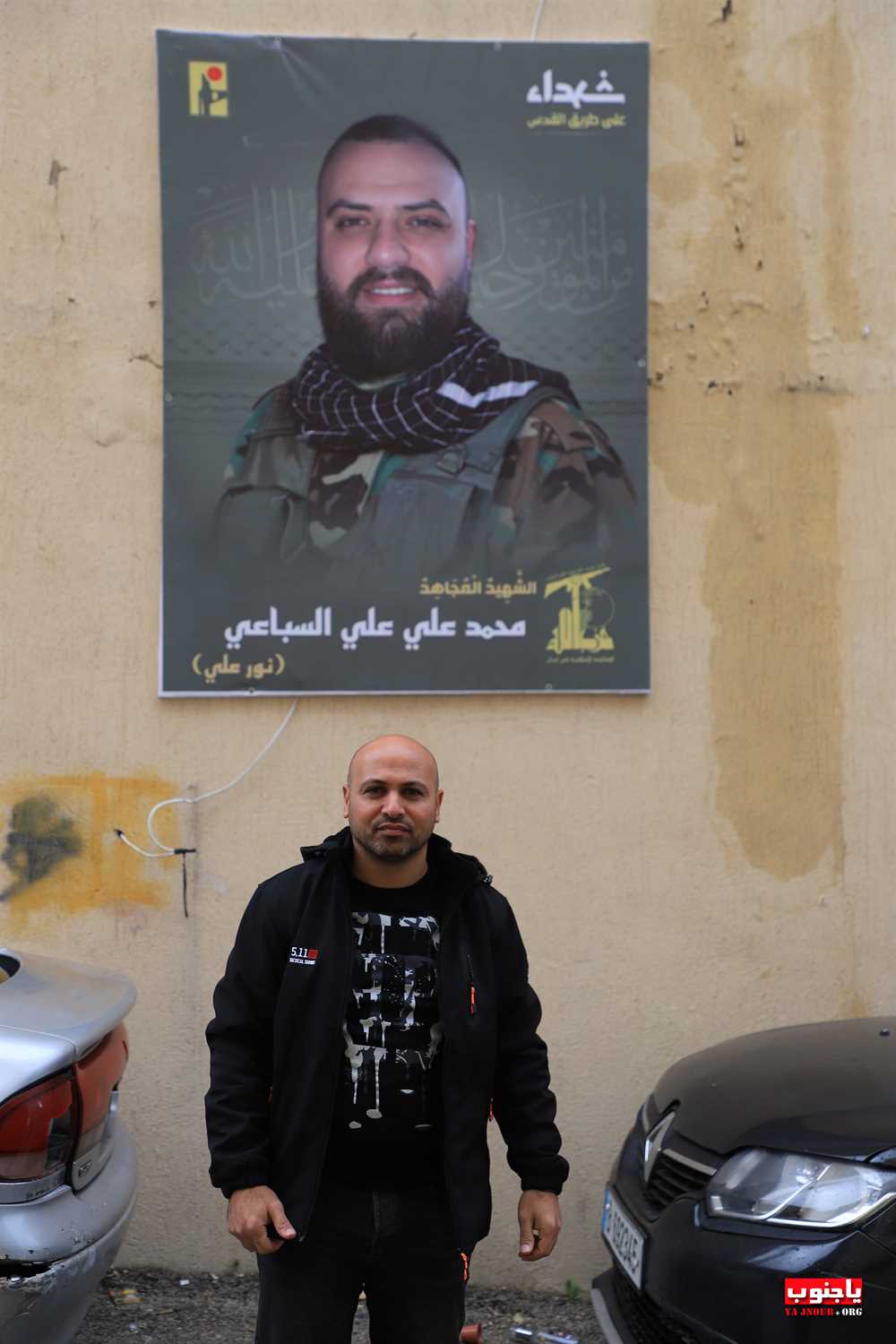 من استقبال الشهيد المجاهد على طريق القدس محمد سباعي في بلدة طيردبا الجنوبية 