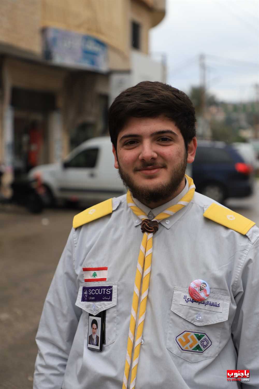 من استقبال الشهيد المجاهد على طريق القدس محمد سباعي في بلدة طيردبا الجنوبية 