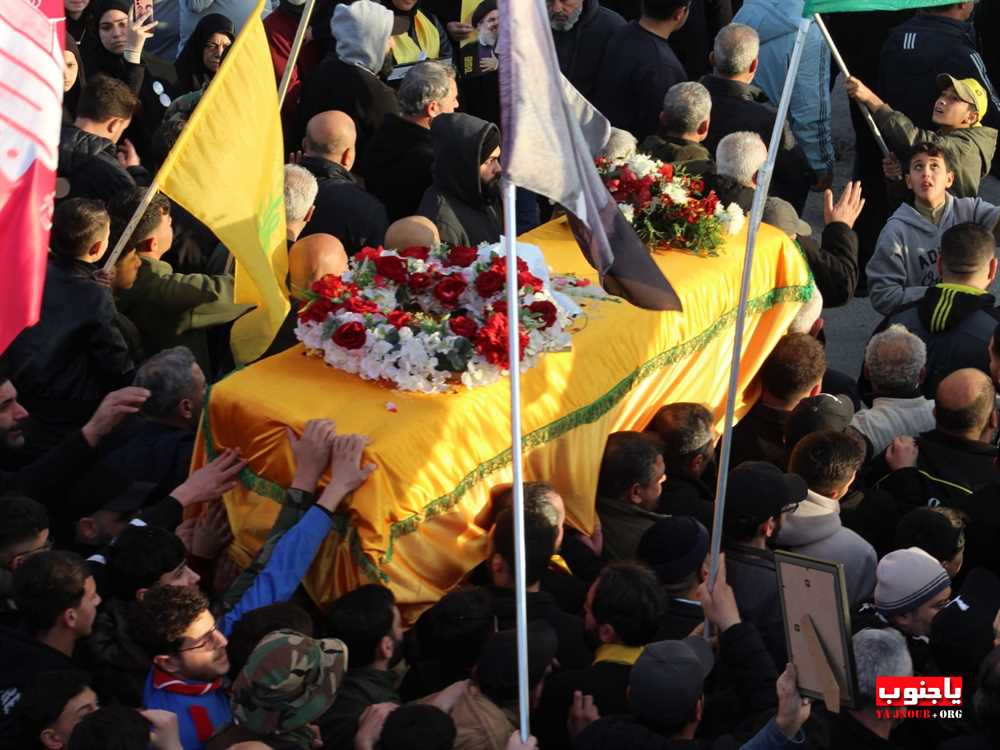 لقطات مصورة من تشييع القائد الجهادي الكبير  الحاج حسين علي هزيمة 