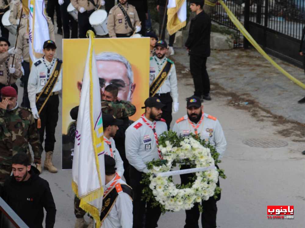 لقطات مصورة من تشييع القائد الجهادي الكبير  الحاج حسين علي هزيمة 