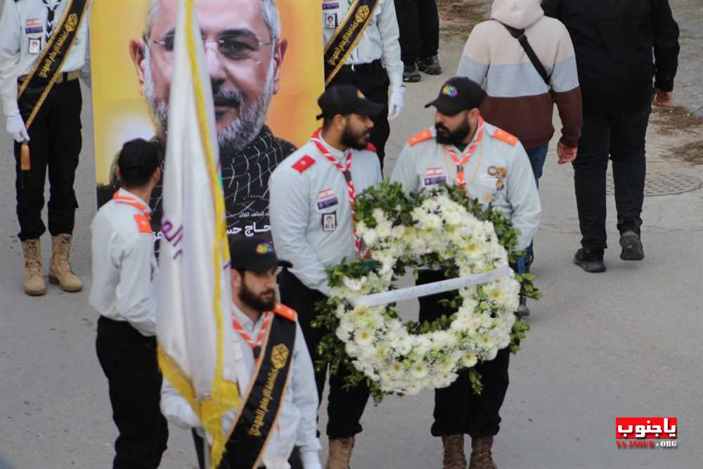 لقطات مصورة من تشييع القائد الجهادي الكبير  الحاج حسين علي هزيمة 