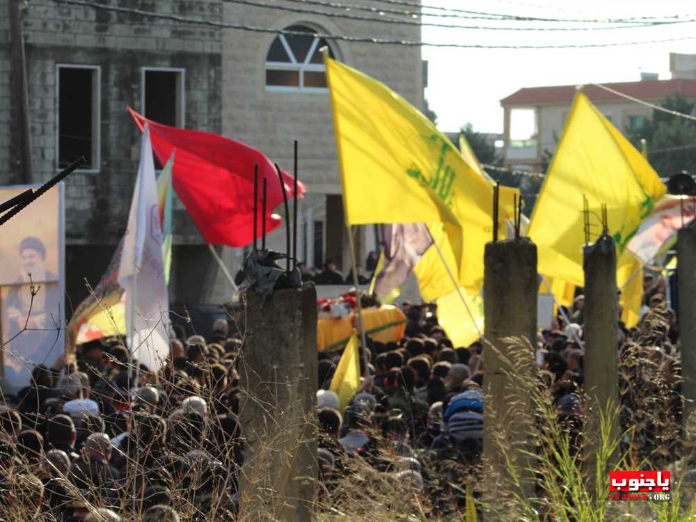 لقطات مصورة من تشييع القائد الجهادي الكبير  الحاج حسين علي هزيمة 