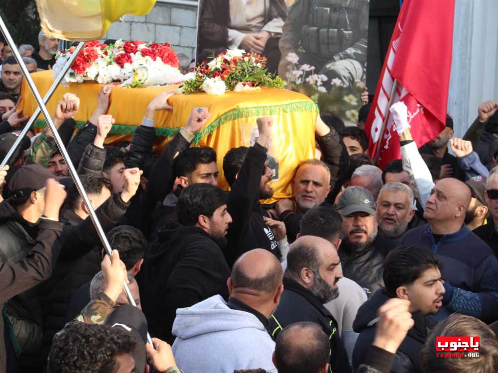 لقطات مصورة من تشييع القائد الجهادي الكبير  الحاج حسين علي هزيمة 