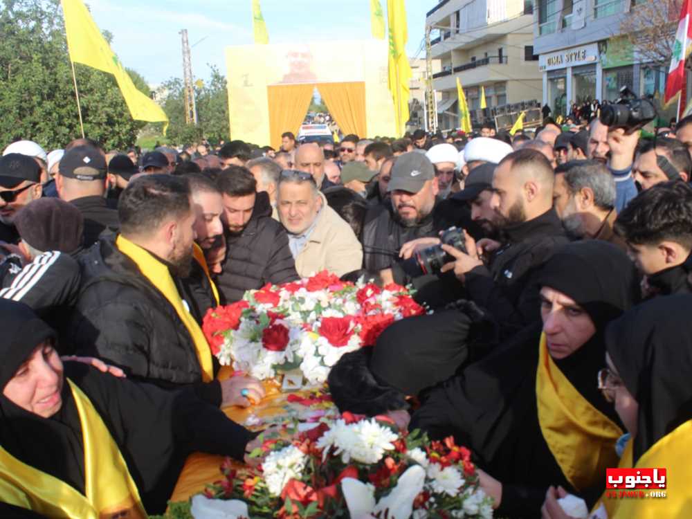 لقطات مصورة من تشييع القائد الجهادي الكبير  الحاج حسين علي هزيمة 