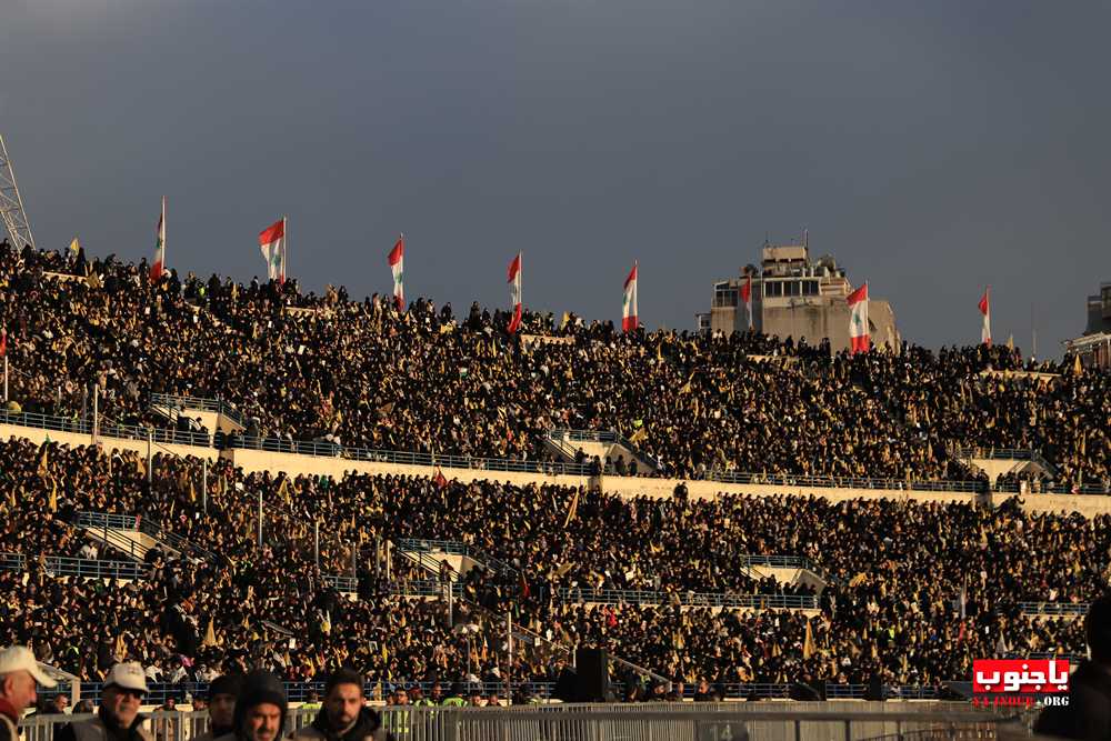 وداع مليوني في تشييع القائد التاريخي السيد حسن نصر الله  والسيد هاشم صفي الدين في بيروت 