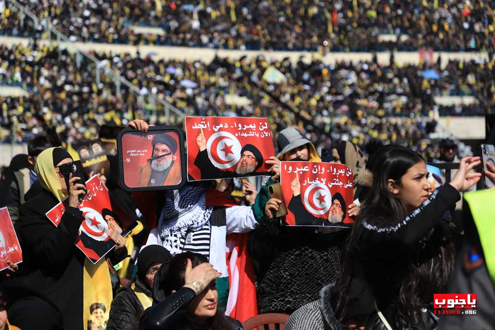 وداع مليوني في تشييع القائد التاريخي السيد حسن نصر الله  والسيد هاشم صفي الدين في بيروت 