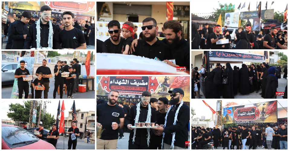 طيردبا : احياء اليوم السادس من عاشوراء _ جولة على المضائف 