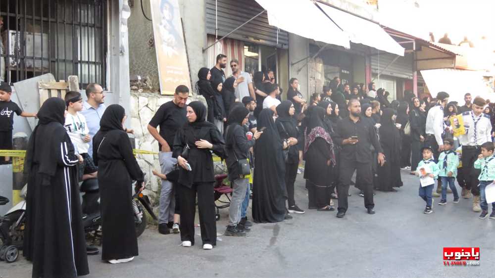 لقطات مصورة من المسيرة العاشورائية والولائية لأبا عبدالله الحسين عليه السلام في بلدة عدلون الجنوبية