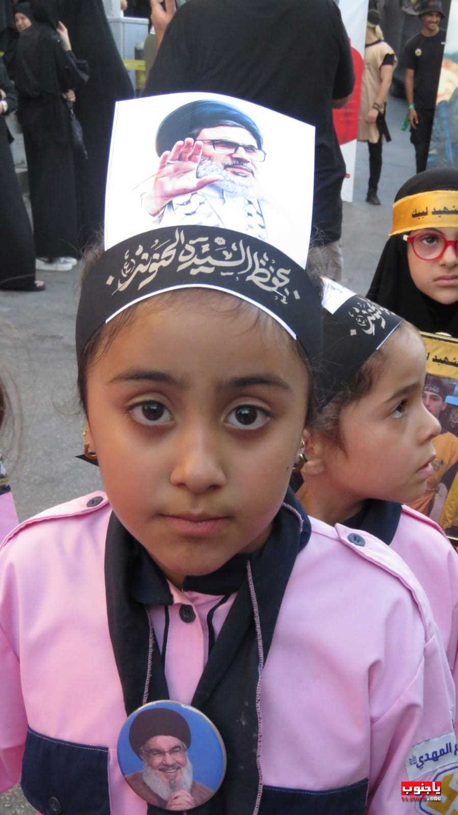 لقطات مصورة من المسيرة العاشورائية والولائية لأبا عبدالله الحسين عليه السلام في بلدة عدلون الجنوبية